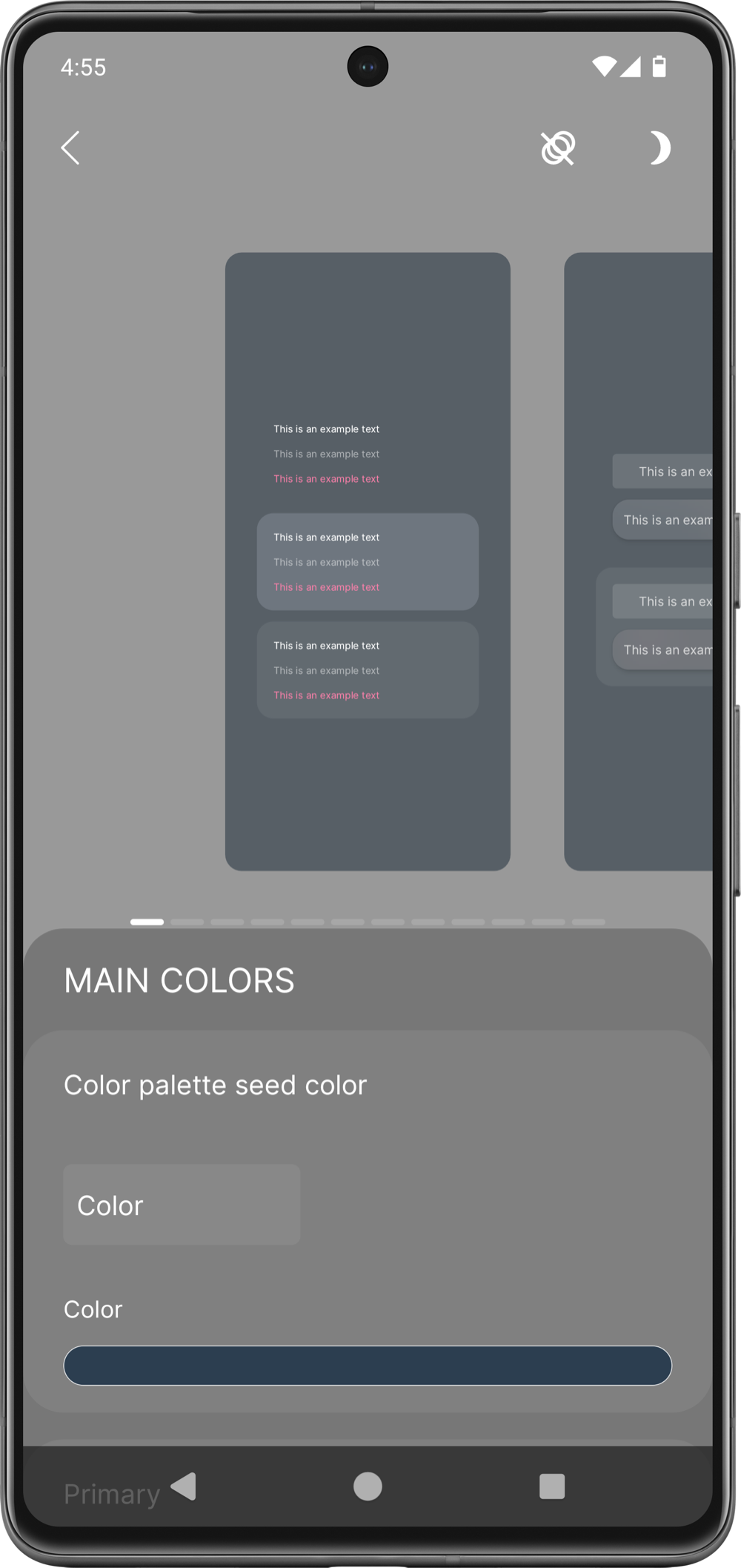 Ui color editor preview