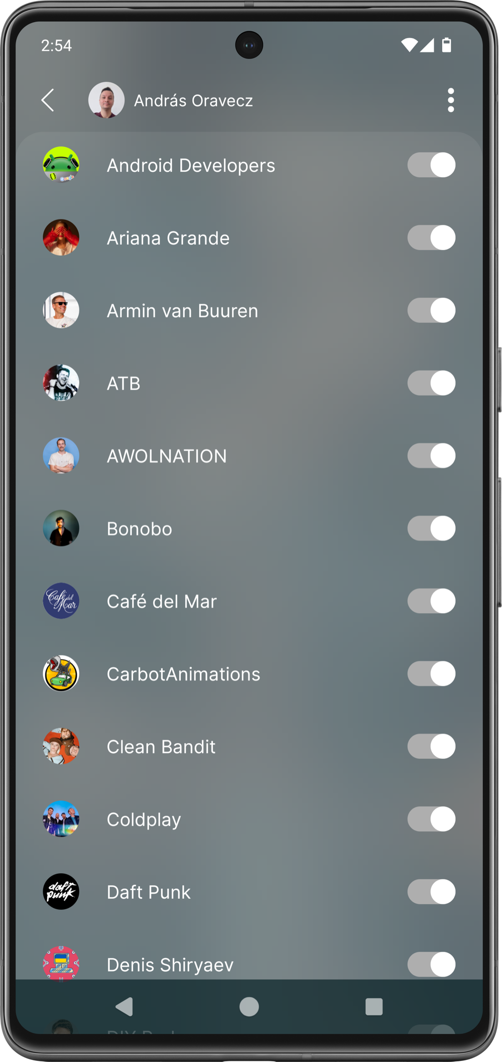 YouTube Channel Subscriptions preview YouTube Channel Subscriptions preview