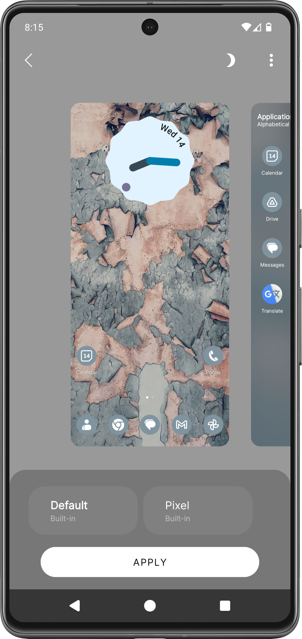 Icon themes preview Icon themes preview