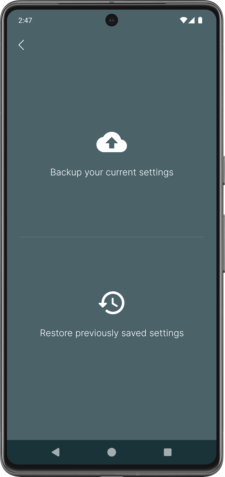 Backup/Restore preview
